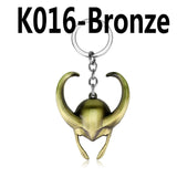 Marvel The Avengers Thor Origina Thor's Hammer Loki  Keychain Mjolnir Raytheon Metal Key chains Punk Genuine Thammer Key Ring