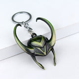 Marvel The Avengers Thor Origina Thor's Hammer Loki  Keychain Mjolnir Raytheon Metal Key chains Punk Genuine Thammer Key Ring