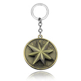 Marvel The Avengers Thor Origina Thor's Hammer Loki  Keychain Mjolnir Raytheon Metal Key chains Punk Genuine Thammer Key Ring