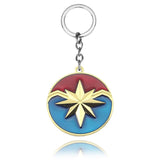 Marvel The Avengers Thor Origina Thor's Hammer Loki  Keychain Mjolnir Raytheon Metal Key chains Punk Genuine Thammer Key Ring