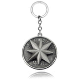 Marvel The Avengers Thor Origina Thor's Hammer Loki  Keychain Mjolnir Raytheon Metal Key chains Punk Genuine Thammer Key Ring