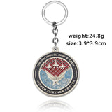 Marvel The Avengers Thor Origina Thor's Hammer Loki  Keychain Mjolnir Raytheon Metal Key chains Punk Genuine Thammer Key Ring