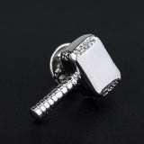 Marvel The Avengers Thor Origina Thor's Hammer Loki  Keychain Mjolnir Raytheon Metal Key chains Punk Genuine Thammer Key Ring