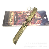 Marvel The Avengers Thor Origina Thor's Hammer Loki  Keychain Mjolnir Raytheon Metal Key chains Punk Genuine Thammer Key Ring